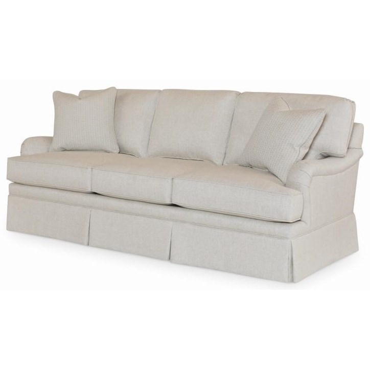 Century Studio Essentials Upholstery ESN1072 Middleburg Sofa with Skirted Base Baer's